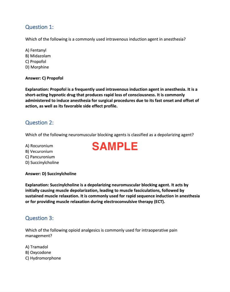 Ace Your Anesthesia Boards: Conquer the Daily Question Challenge - Chaztin