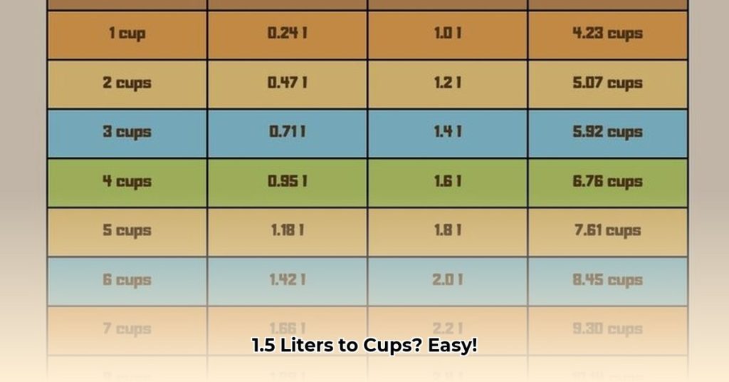 How Many Cups Of Water In 1.5 Liters