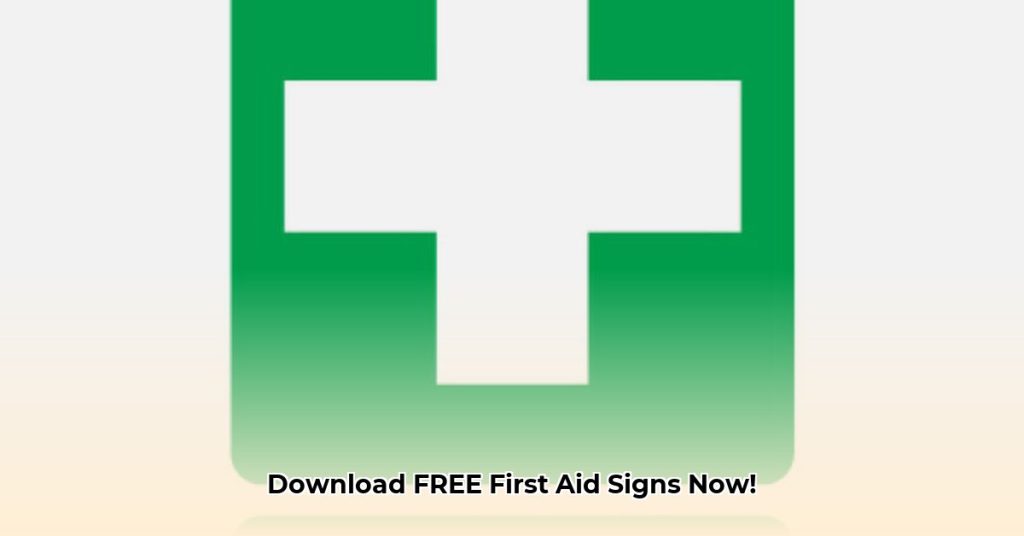 Download First Aid Signs: Ensure Workplace Safety Now - Chaztin
