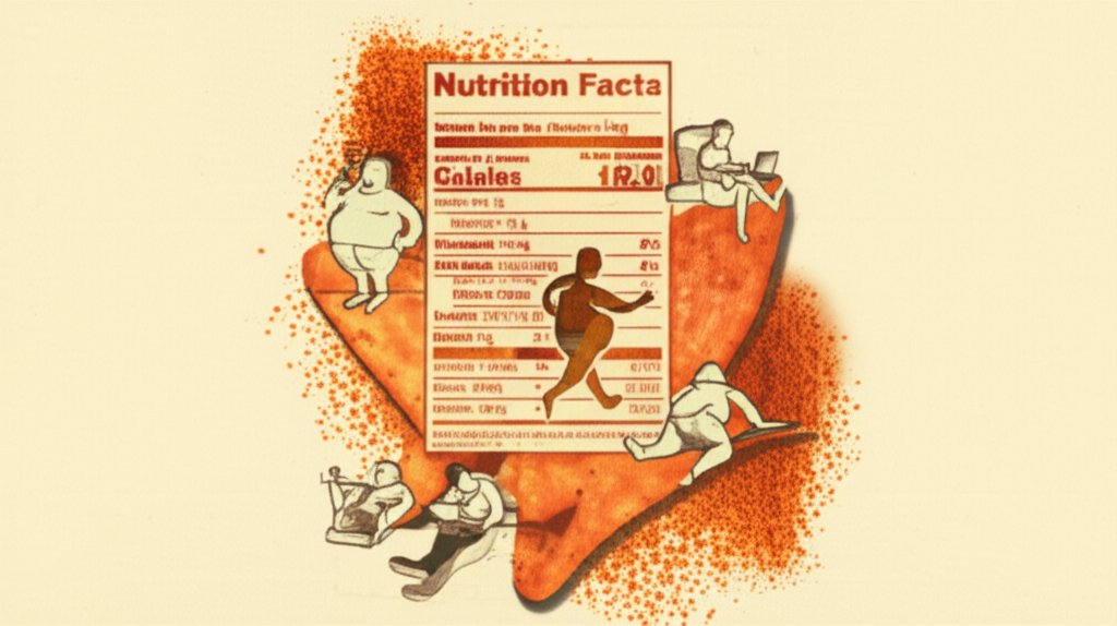 Doritos nutrition facts label: Calories, carbs, fat, sodium, and ingredients information.