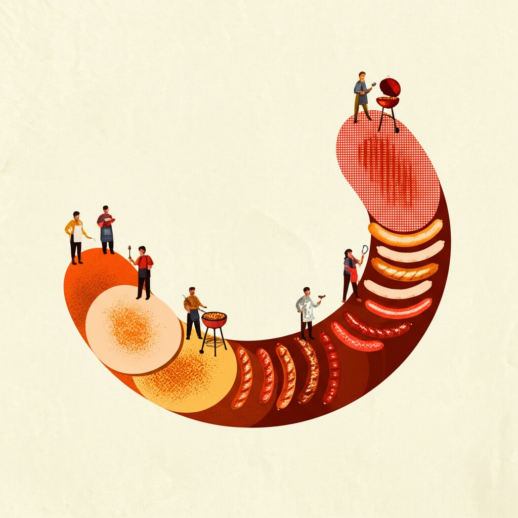 Sausage Showdown: Comparing Types, delicious sausages, variety, grilling.