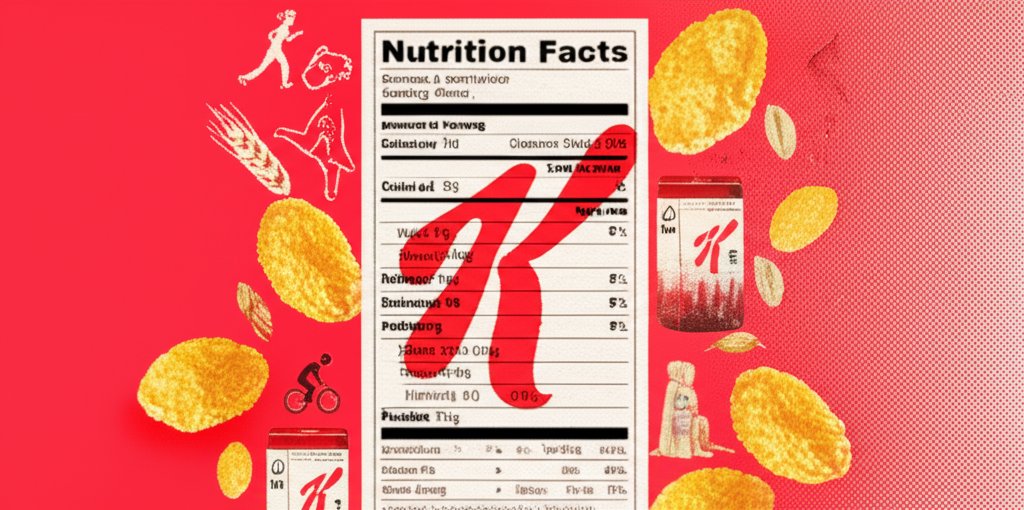 Special K nutrition facts label: Calories, carbs, protein, vitamins, and minerals.