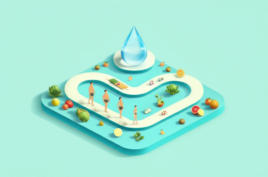 Drop by drop weight loss: gradual, sustainable results from consistent small efforts.