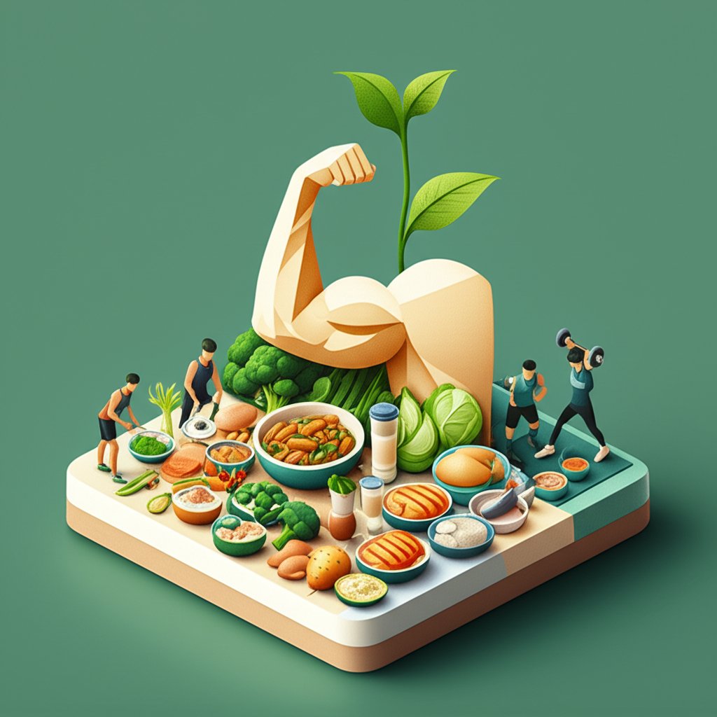 Clean bulk philosophy: fueling your body with quality nutrition for muscle growth and health.