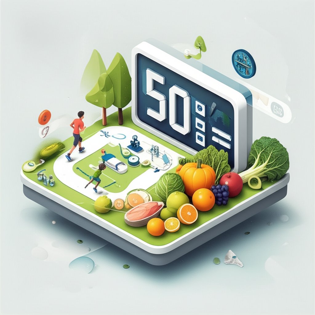 Non-negotiable math for losing 50 pounds: calorie deficit and sustainable weight loss.