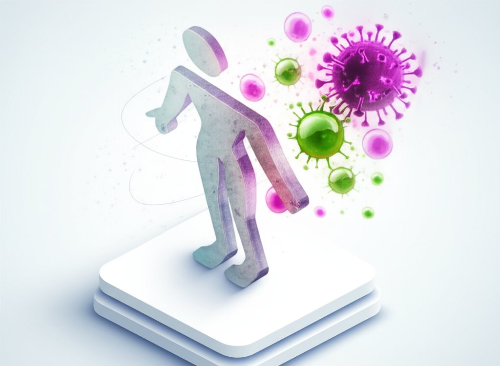 Sickness triggers temporary weight loss as your body defends itself.