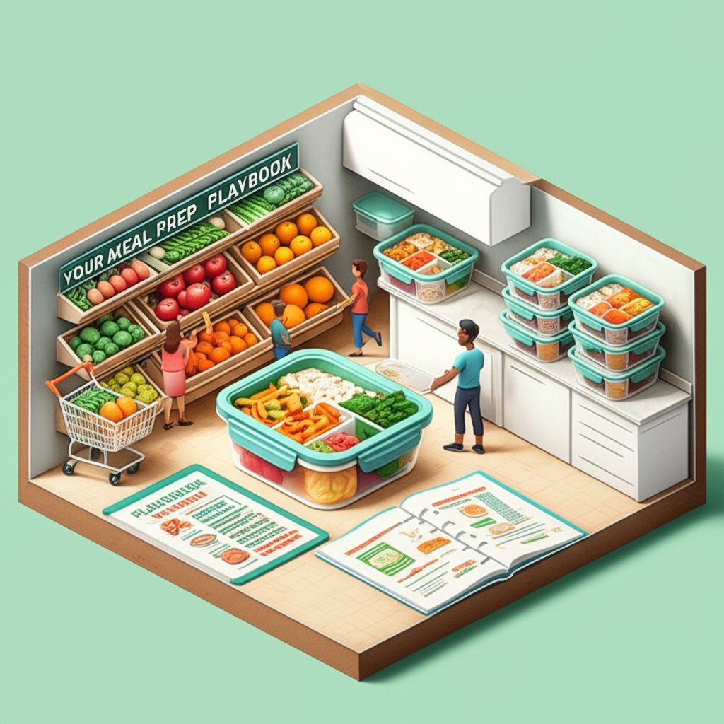 Meal prep playbook: grocery shopping to healthy, convenient grab-and-go meals.