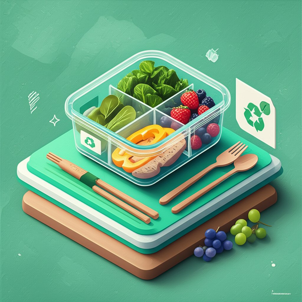 Glass bento box for healthier, eco-friendly food storage and fresh, delicious meals.