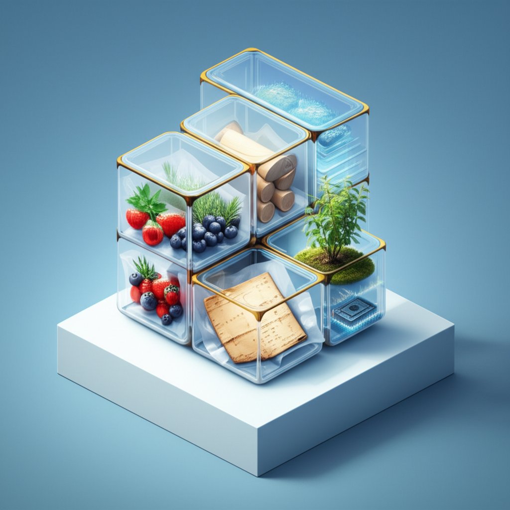 Compartments preserve and protect contents, ensuring lasting quality and organized storage.