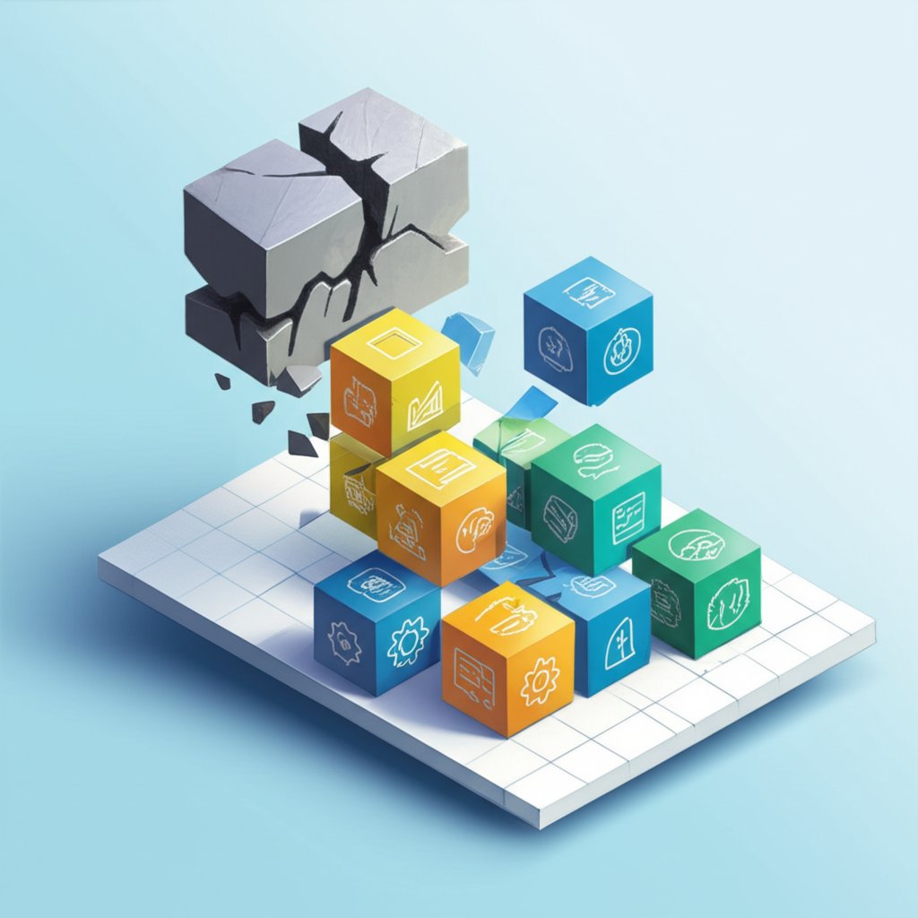 Shift to component-based prep, ditching the all-in-one mindset for better solutions.