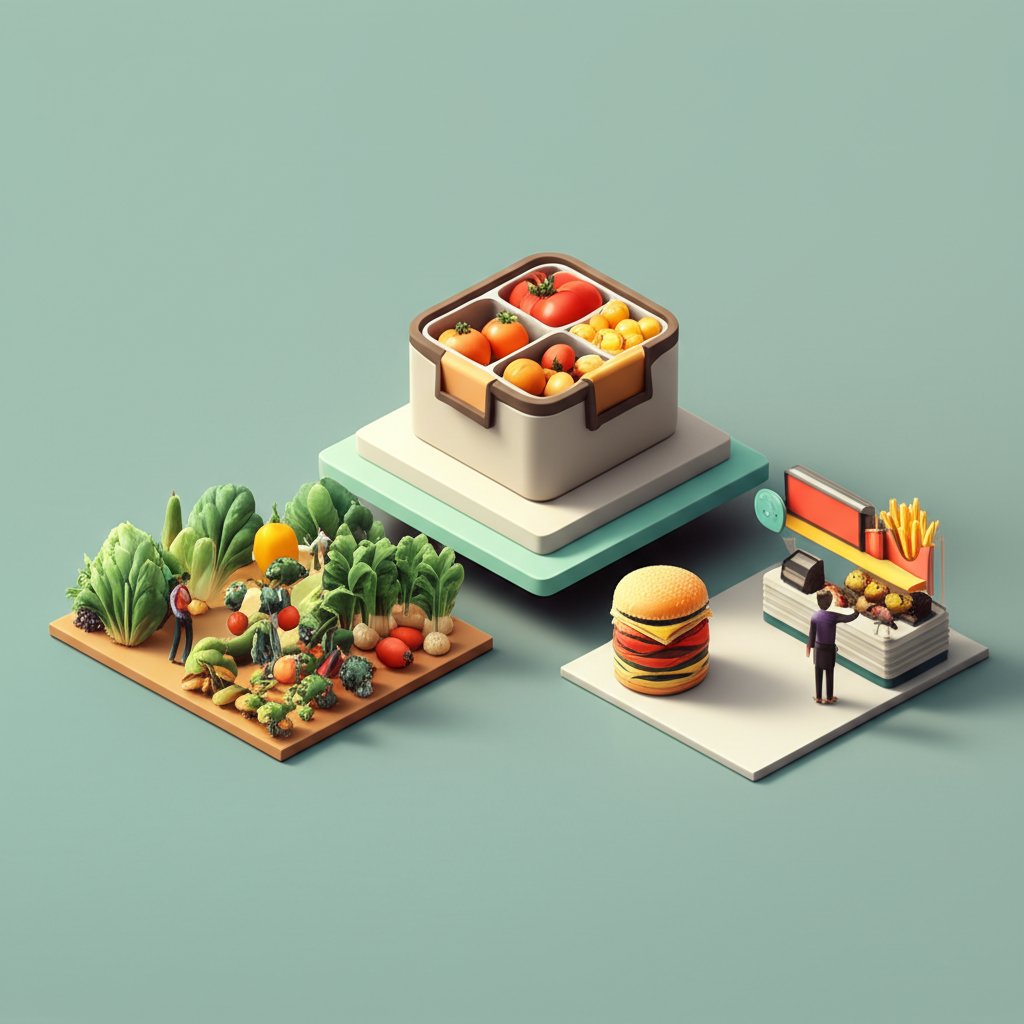 Defining your lunch philosophy: strategic choices for healthy, satisfying, and productive midday meals.