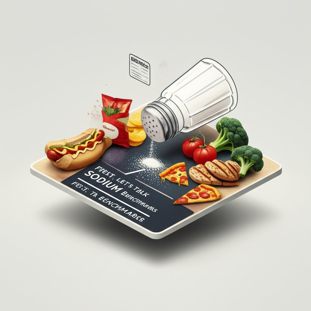 Key sodium benchmarks and dietary guidelines for healthy eating habits.
