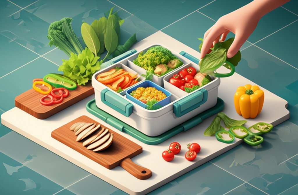 Healthy food prep lunch boxes for delicious, organized, convenient meals.