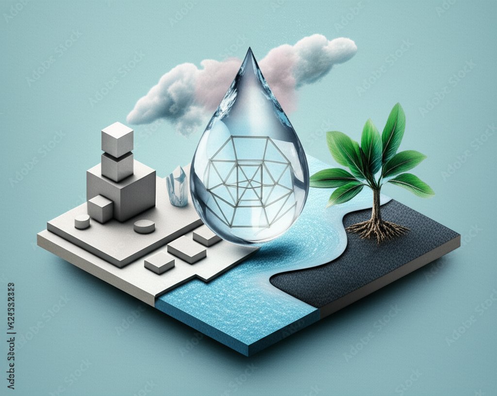 Diagram showcasing the vital relationship between structure and water content.