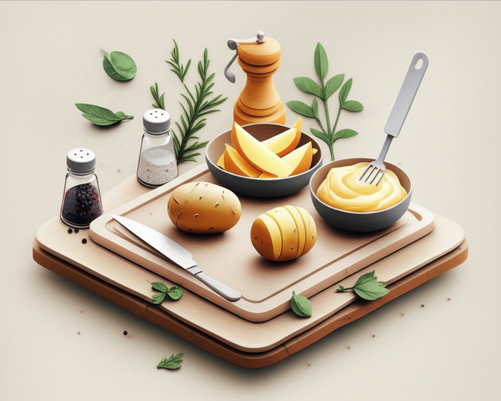 The Core Four: Sunday potato prep playbook for easy recipes.