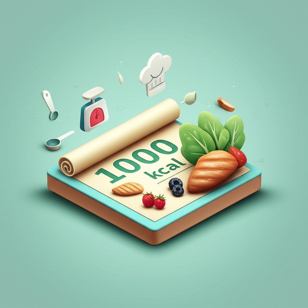 1000-calorie meal blueprint for healthy, balanced nutrition foundation.