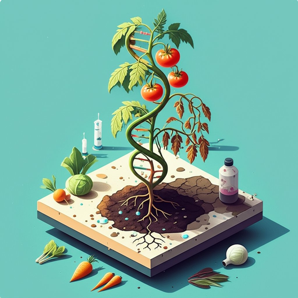 Understanding vegetable growth: science behind thriving and failing plants.