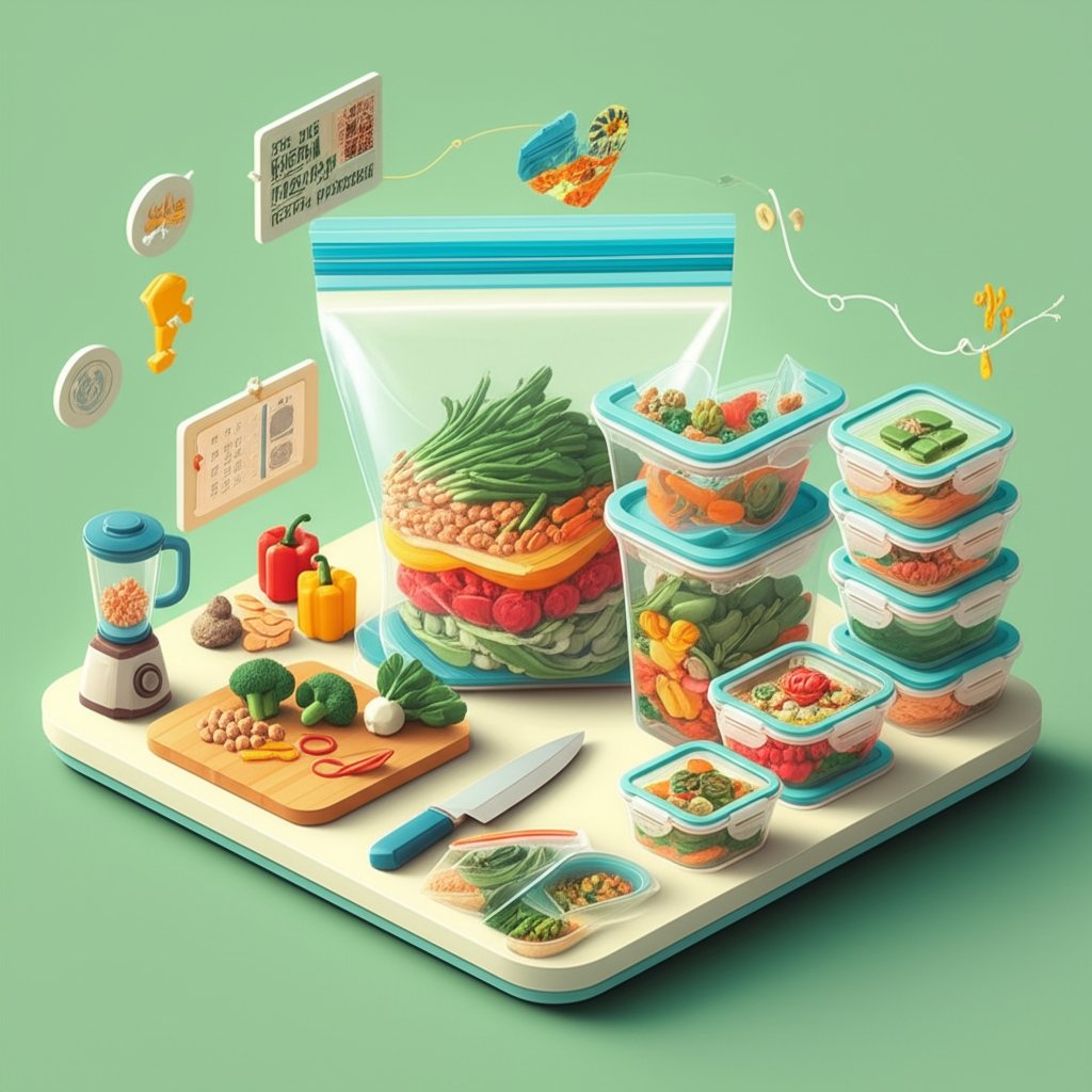 Vegan freezer meal prep playbook: easy kitchen to freezer recipes.