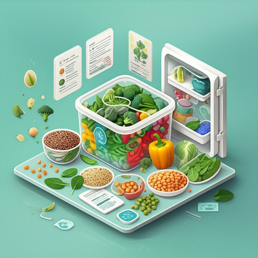 Easy vegan freezer meal recipes for healthy, quick, prepped meals.