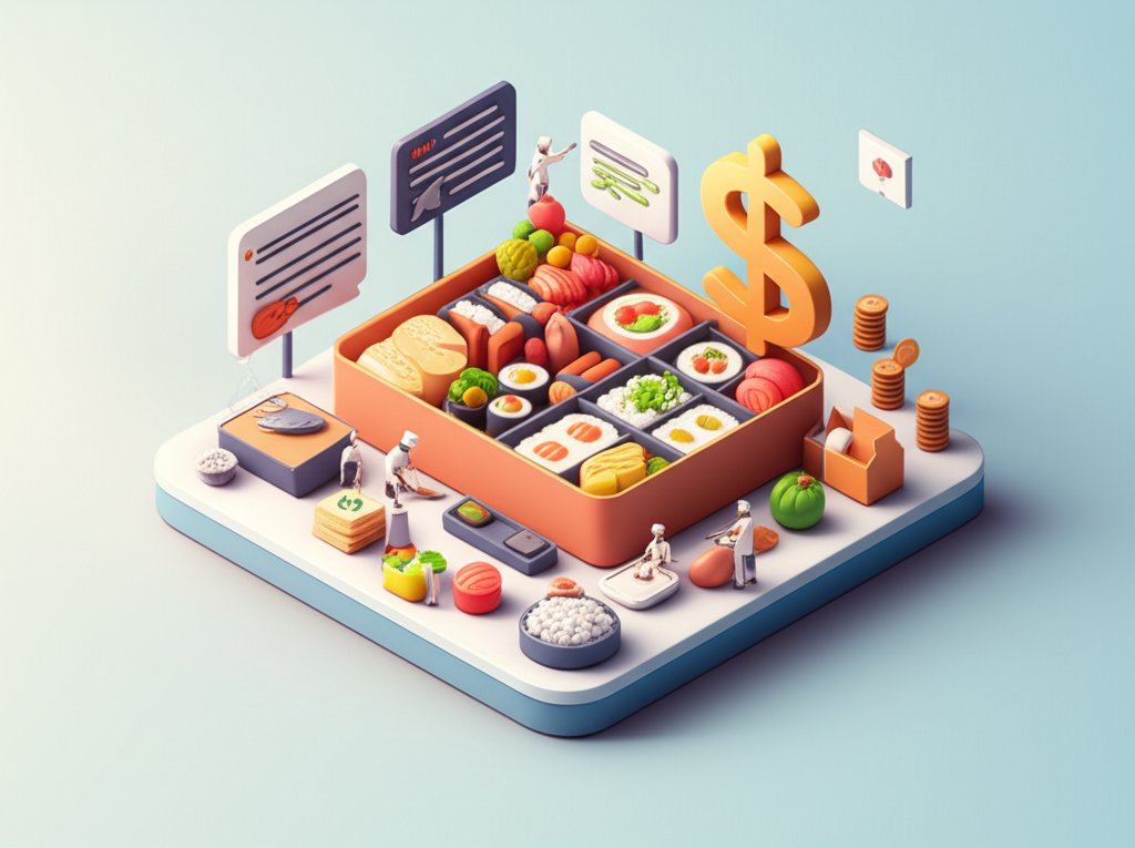 Bento box price drivers: ingredients, labor, design, and packaging cost analysis.