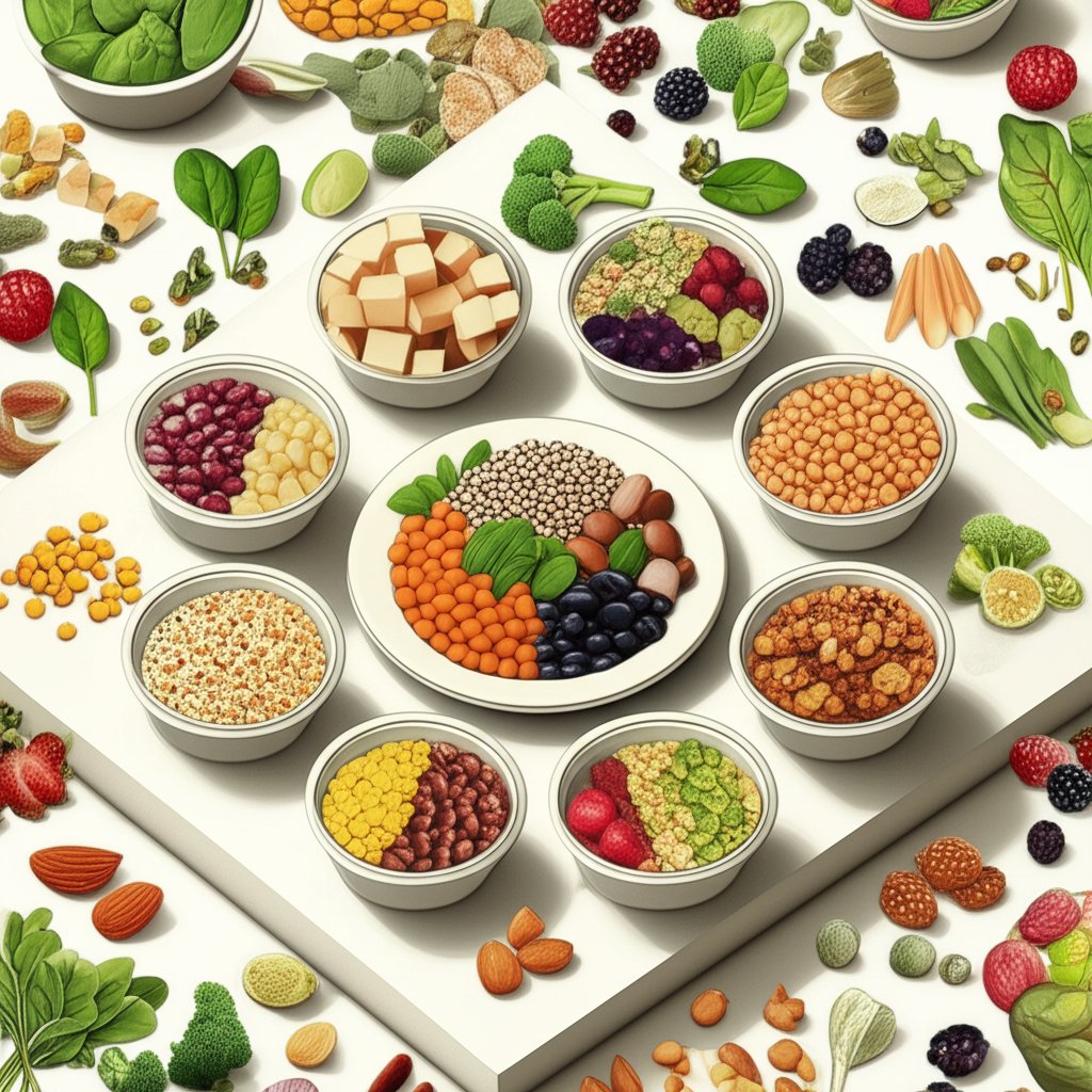 7-Day high protein vegan meal plan sample framework for a healthy plant-based diet.